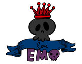 Dibujo Love Emo pintado por emi_rochu