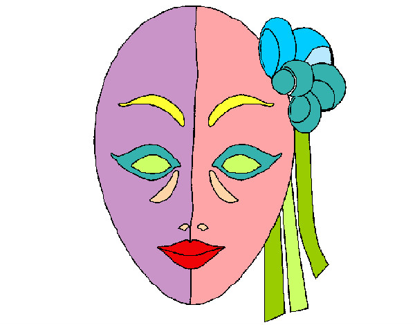 Dibujo Máscara italiana pintado por paolayalex