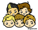 Dibujo One Direction 2 pintado por fantasy