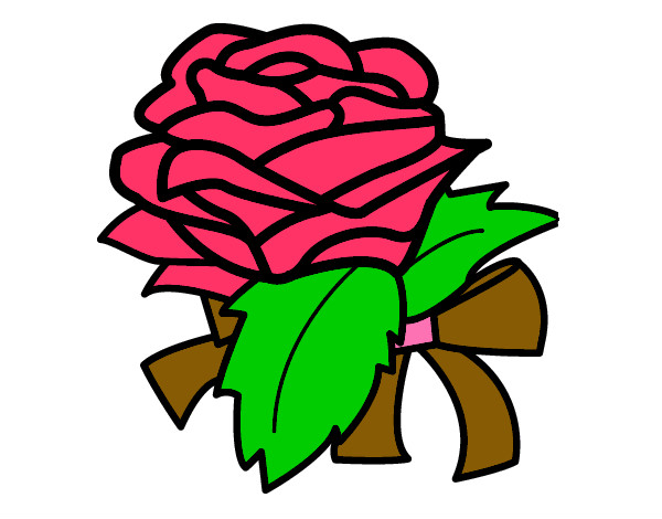 Dibujo Rosa, flor pintado por bubu124