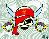Dibujo Símbolo pirata pintado por 13699irh