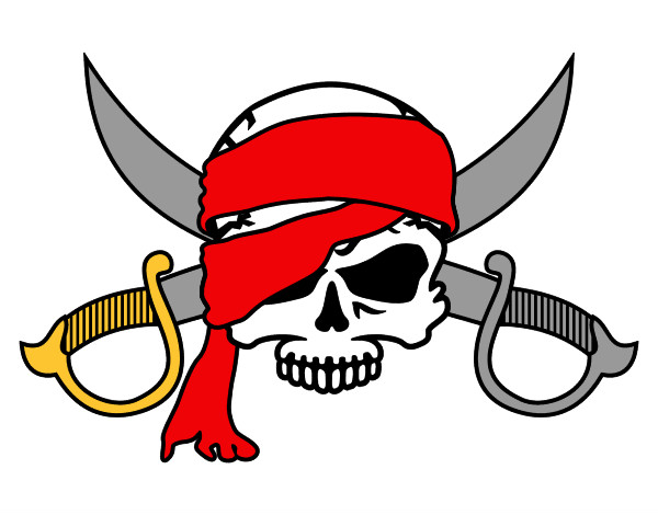 Dibujo Símbolo pirata pintado por kenyer 