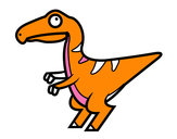 Dibujo Velociraptor bebé pintado por lunapyok