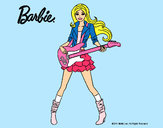 Dibujo Barbie guitarrista pintado por lisalexsta