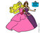 Dibujo de Barbie Escuela de princesas para colorear
