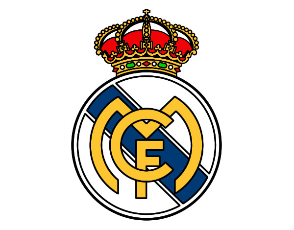 Dibujo Escudo del Real Madrid C.F. pintado por tetosimba