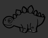 Dibujo Estegosaurio joven pintado por inmad