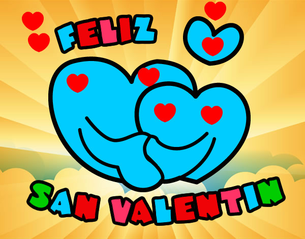 Dibujo Feliz San Valentin pintado por chole34