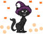 Dibujo de Gatos negros para colorear