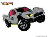 Dibujo Hot Wheels Ford pintado por flame 