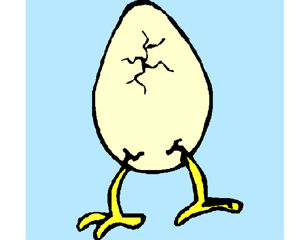 Huevo con patas