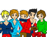 Dibujo Los chicos de One Direction pintado por lisbethLMH