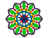 Dibujo Mandala 3 pintado por trinity