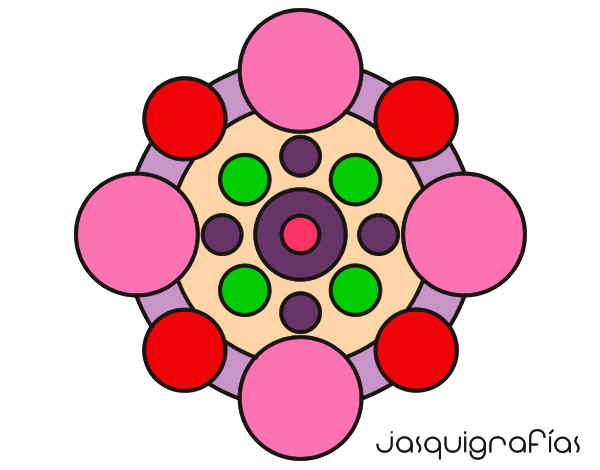 Mandala con redondas