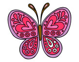 Dibujo Mandala mariposa pintado por Geo2013
