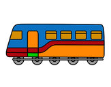 Dibujo Tren de pasajeros pintado por 2002