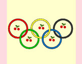 Dibujo Anillas de los juegos olimpícos pintado por adricasa