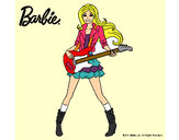 Dibujo Barbie guitarrista pintado por Caygaby
