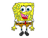 Dibujo Bob Esponja alegre pintado por churrumais