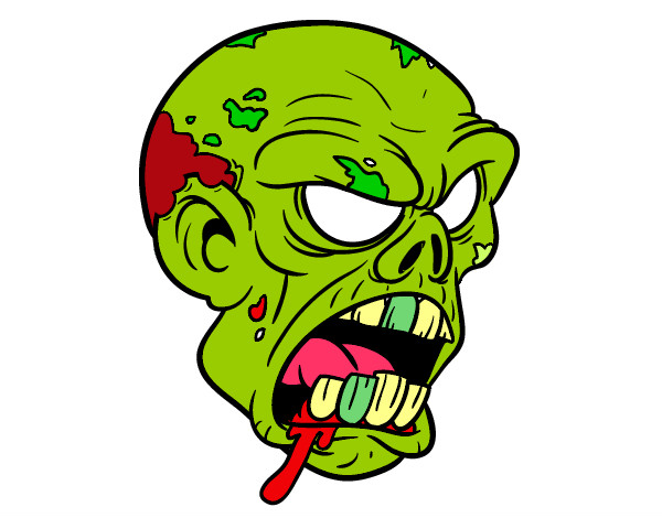 Dibujo Cabeza de zombi pintado por Giioo