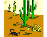 Dibujo Desierto pintado por pameluchis