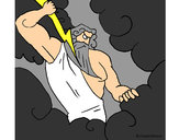Dibujo Dios Zeus pintado por anonimo159