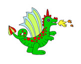 Dibujo Dragón alegre II pintado por anaguapa
