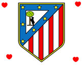 Dibujo Escudo del Club Atlético de Madrid pintado por marti14
