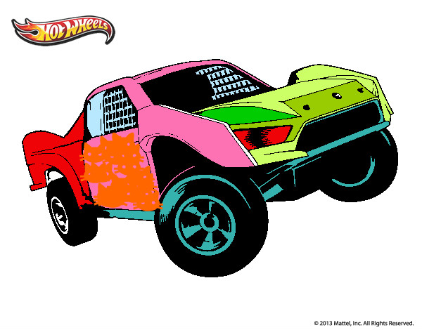 Dibujo Hot Wheels Ford pintado por 3128