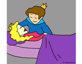 Dibujo La princesa durmiente y el príncipe pintado por aurorapop