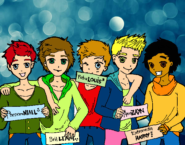 Dibujo Los chicos de One Direction pintado por Picasseta