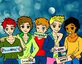 Dibujo Los chicos de One Direction pintado por Picasseta