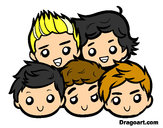 Dibujo One Direction 2 pintado por adricasa