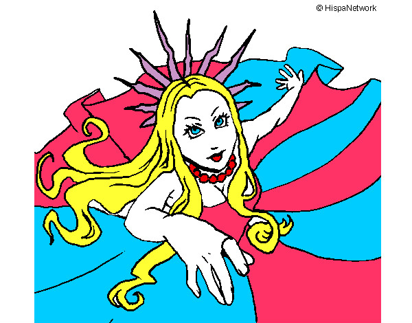 Dibujo Princesa neoyorquina pintado por Guadyta