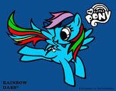 Dibujo Rainbow Dash pintado por adricasa