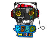 Dibujo Robot music pintado por Giioo