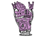 Dibujo Robot Rock and roll pintado por ThomyCapo5