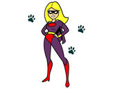Dibujo Superheroina pintado por sofia1041