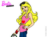 Dibujo Barbie casual pintado por adricasa