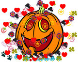 Dibujo Calabaza de Halloween pintado por lizie