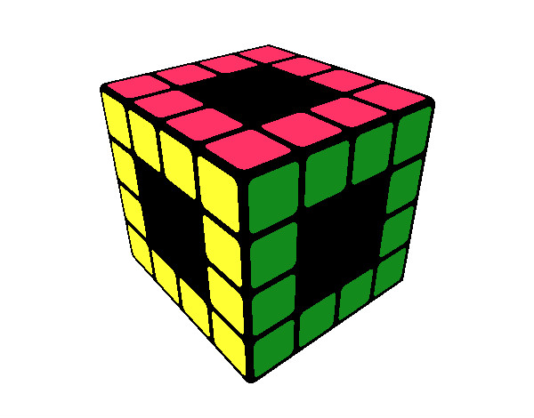 Dibujo Cubo de Rubik pintado por jesi_calzo