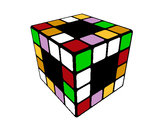 Dibujo Cubo de Rubik pintado por kxrlii