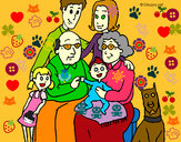 Dibujo Familia pintado por gcabob