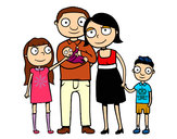 Dibujo Familia unida pintado por amjgz