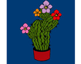 Dibujo Flores de cactus pintado por amalia