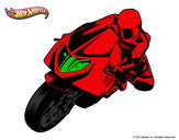 Dibujo Hot Wheels Ducati 1098R pintado por jenaro