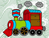 Dibujo Locomotora de vapor pintado por susacoli