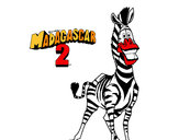 Dibujo Madagascar 2 Marty 2 pintado por canduchi
