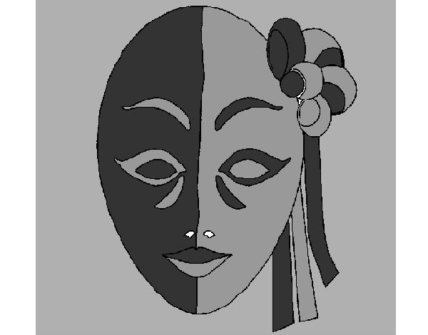 Dibujo Máscara italiana pintado por laura01