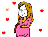 Dibujo Mujer embarazada pintado por lorgia 